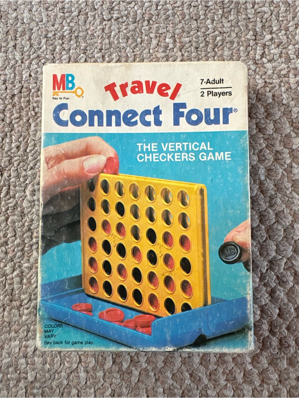 Vintage 1983 Milton Bradley Travel Connect Four #4313 Complete w/ Box MB